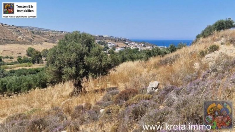 Kalamaki Süd Kreta, Kalamaki Baugrundstück mit Meerblick Grundstück kaufen